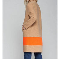 Vilagallo - Eli Wool Mix With Stripe Coat
