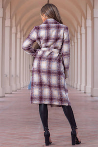 Little Secret Of Mine - Plaid Tweed Coat