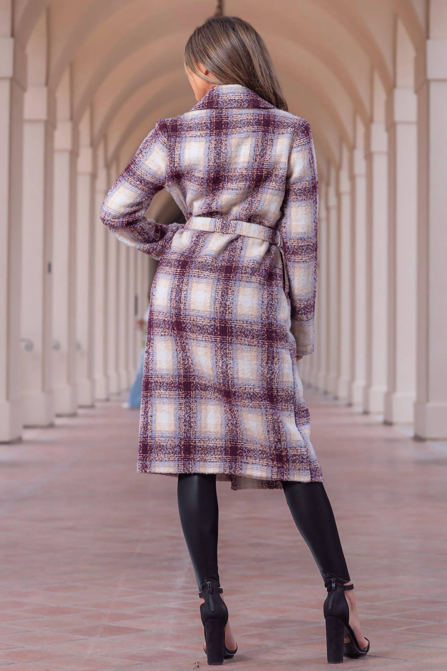 Little Secret Of Mine - Plaid Tweed Coat