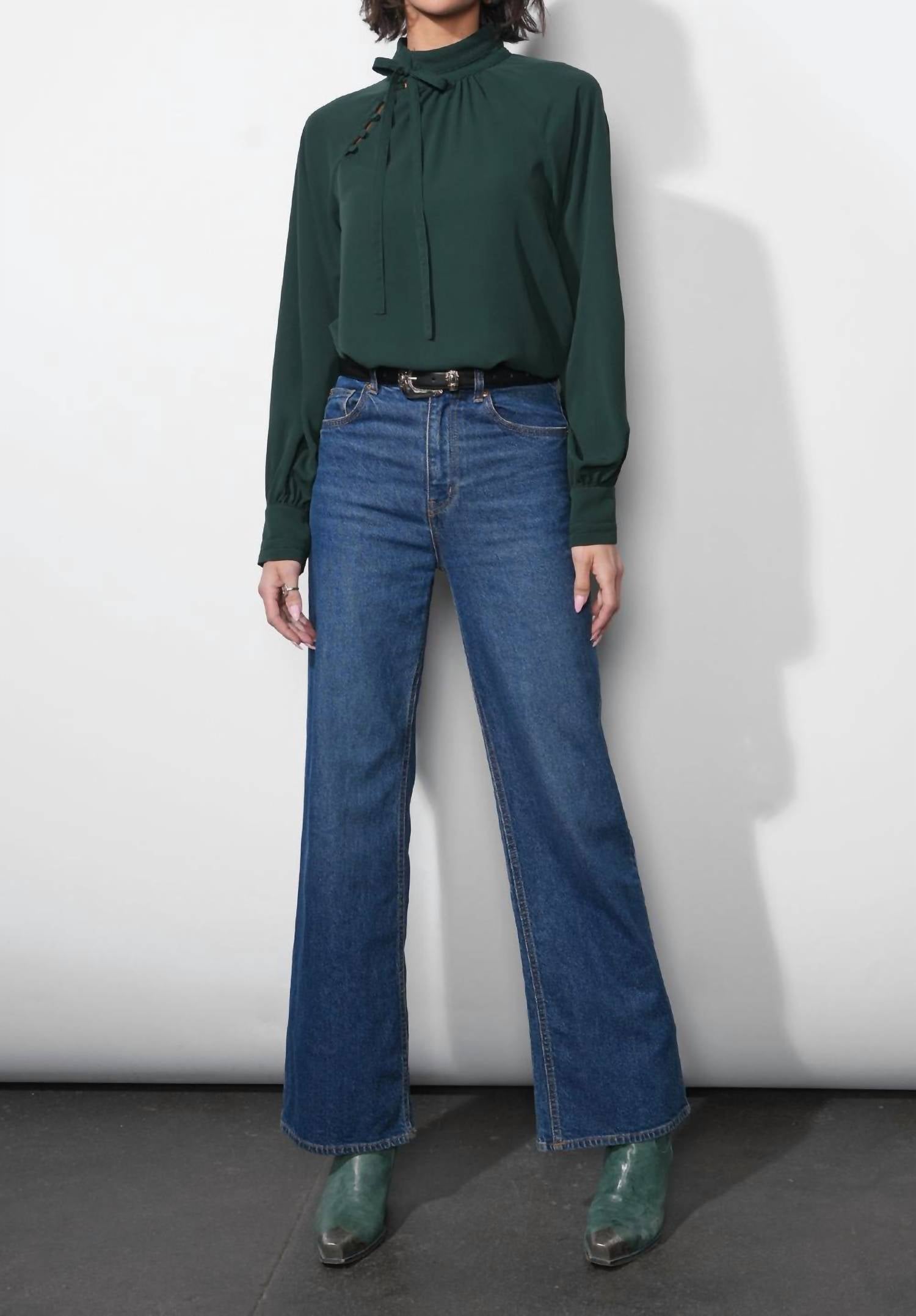 Greylin - Liv Mock Neck Blouse
