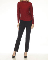 Joseph Ribkoff - Split Hem Pull On Straight Pants