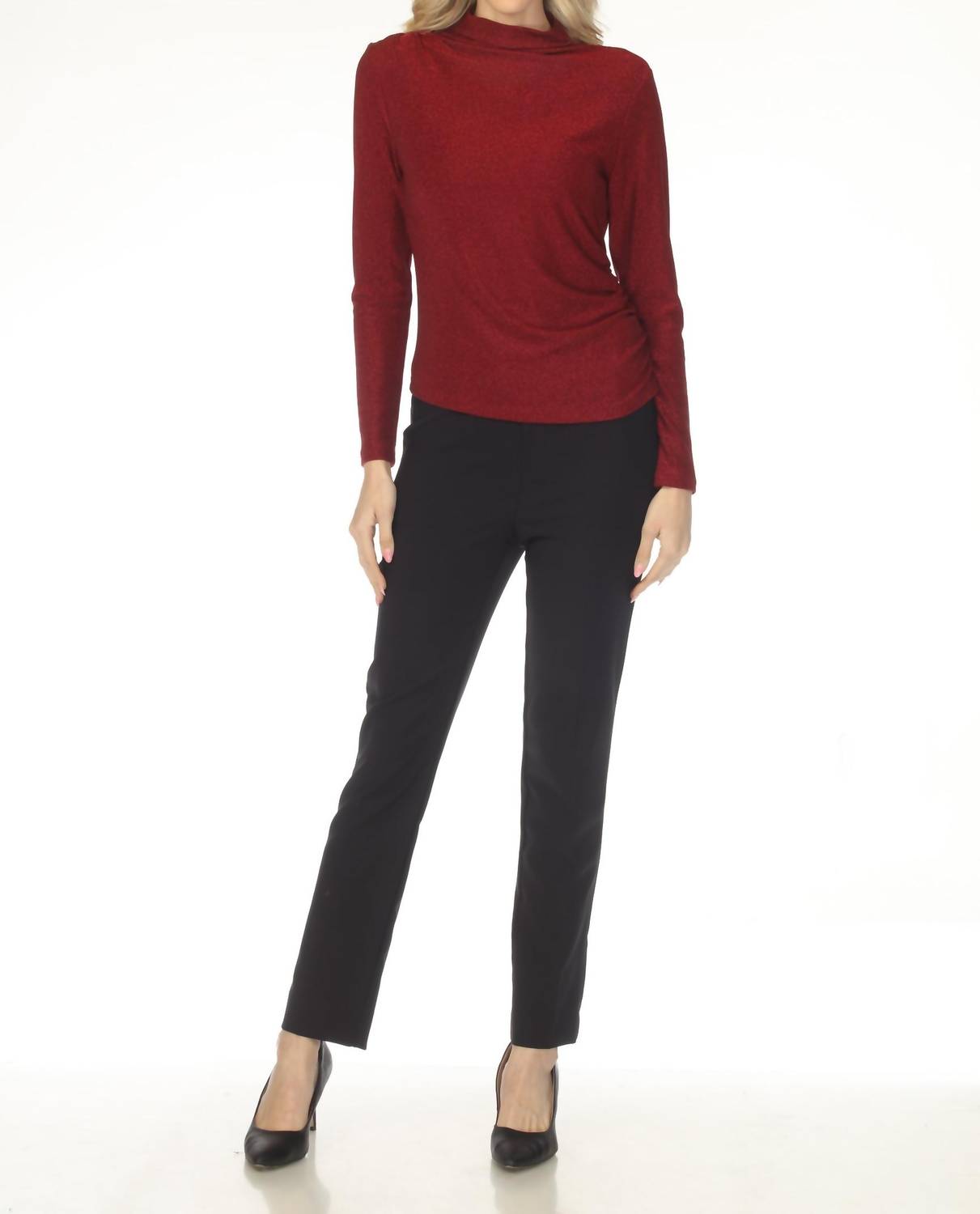 Joseph Ribkoff - Split Hem Pull On Straight Pants