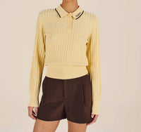 Malbon Golf - Selma Long Sleeve Polo