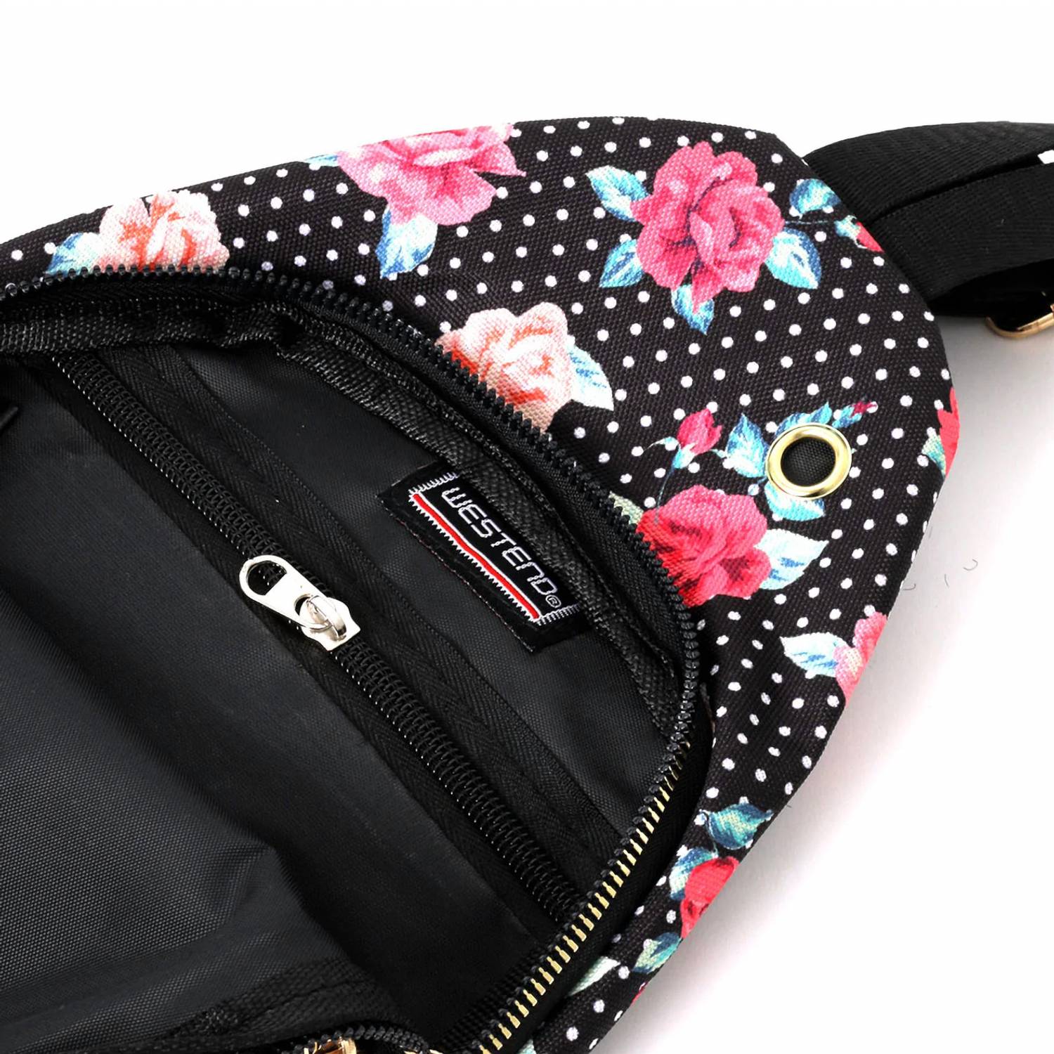 Selini New York - Women's Floral Polka Dot Crossbody Sling Bag