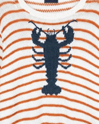 Wooden Ships - Women's Lobster Striped Crew Sweater