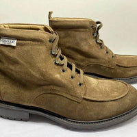 Ghiaia Cashmere Men's Suede Combat Hiking Boots in brown - men's boots