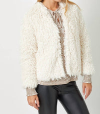 Mystree - Faux Fur Open Jacket