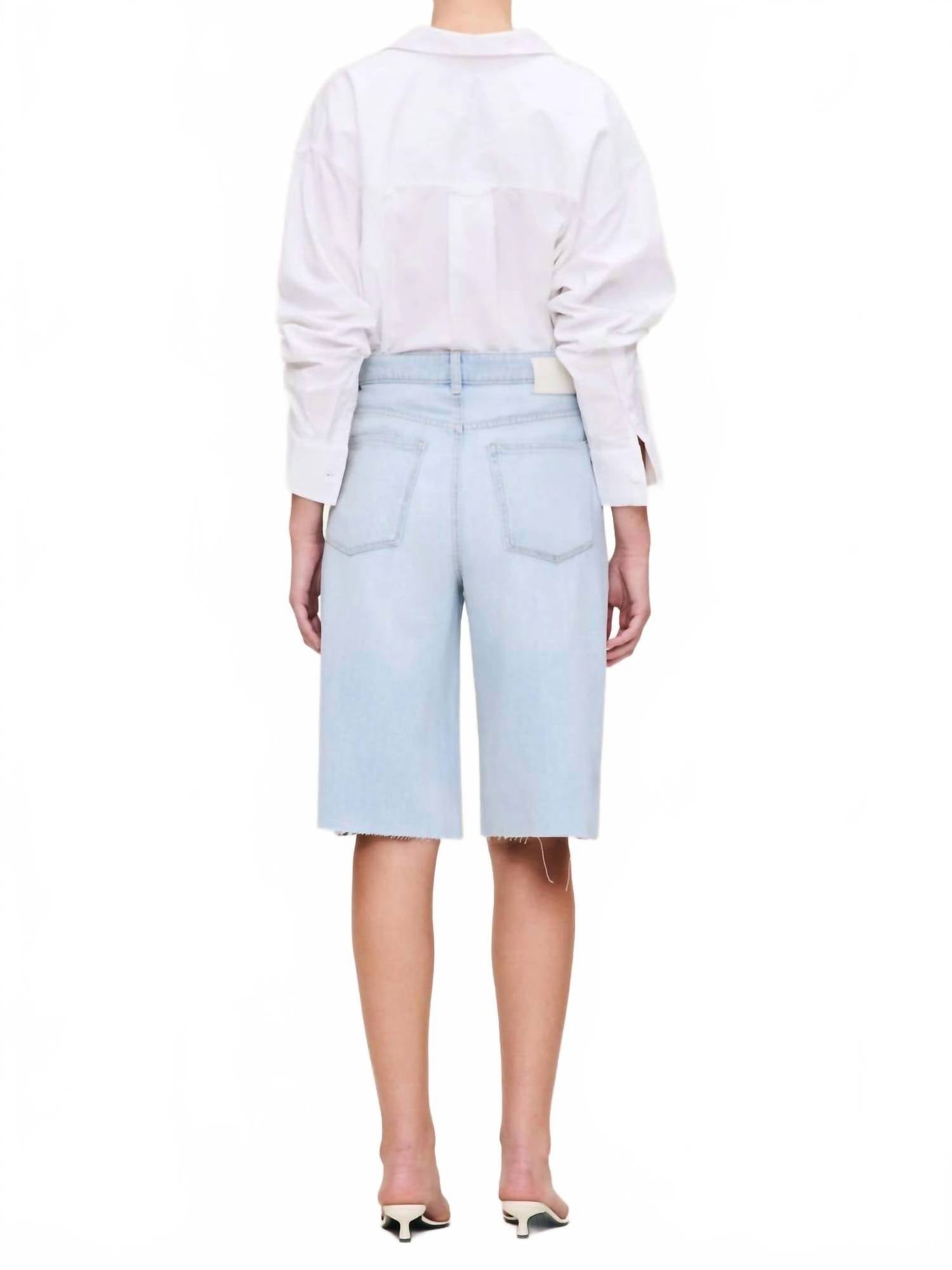 DL1961 - Women's Lucila High Rise Jean Short in poolside - women's shorts - alternate view