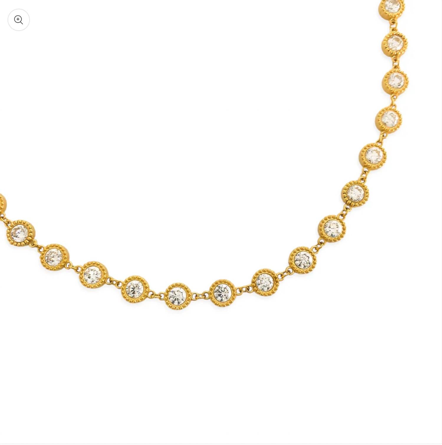 Omg Blings - Women's Glittering Bubbles Necklace