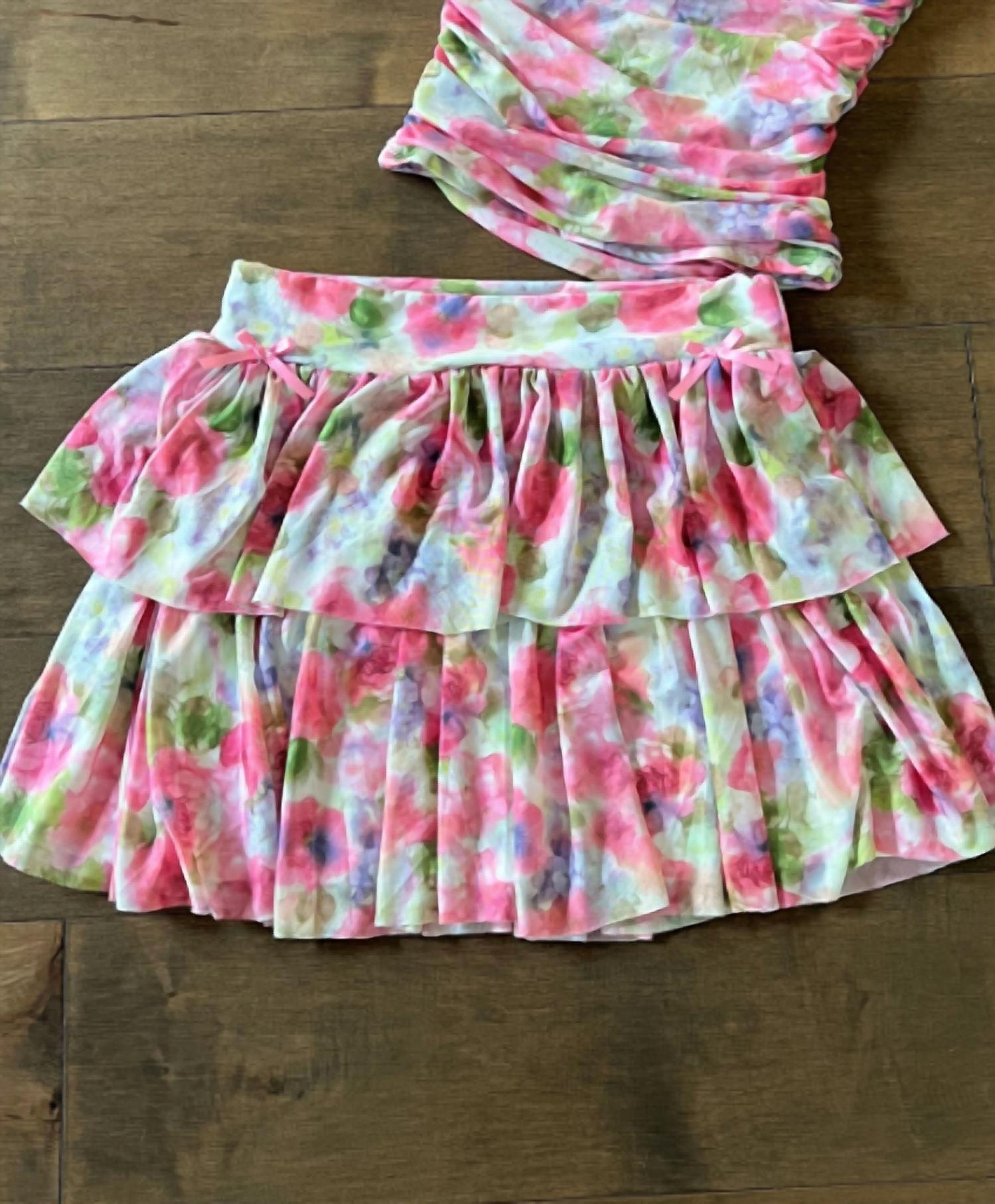 Flowers By Zoe - Girl's Watercolor Skirt Set