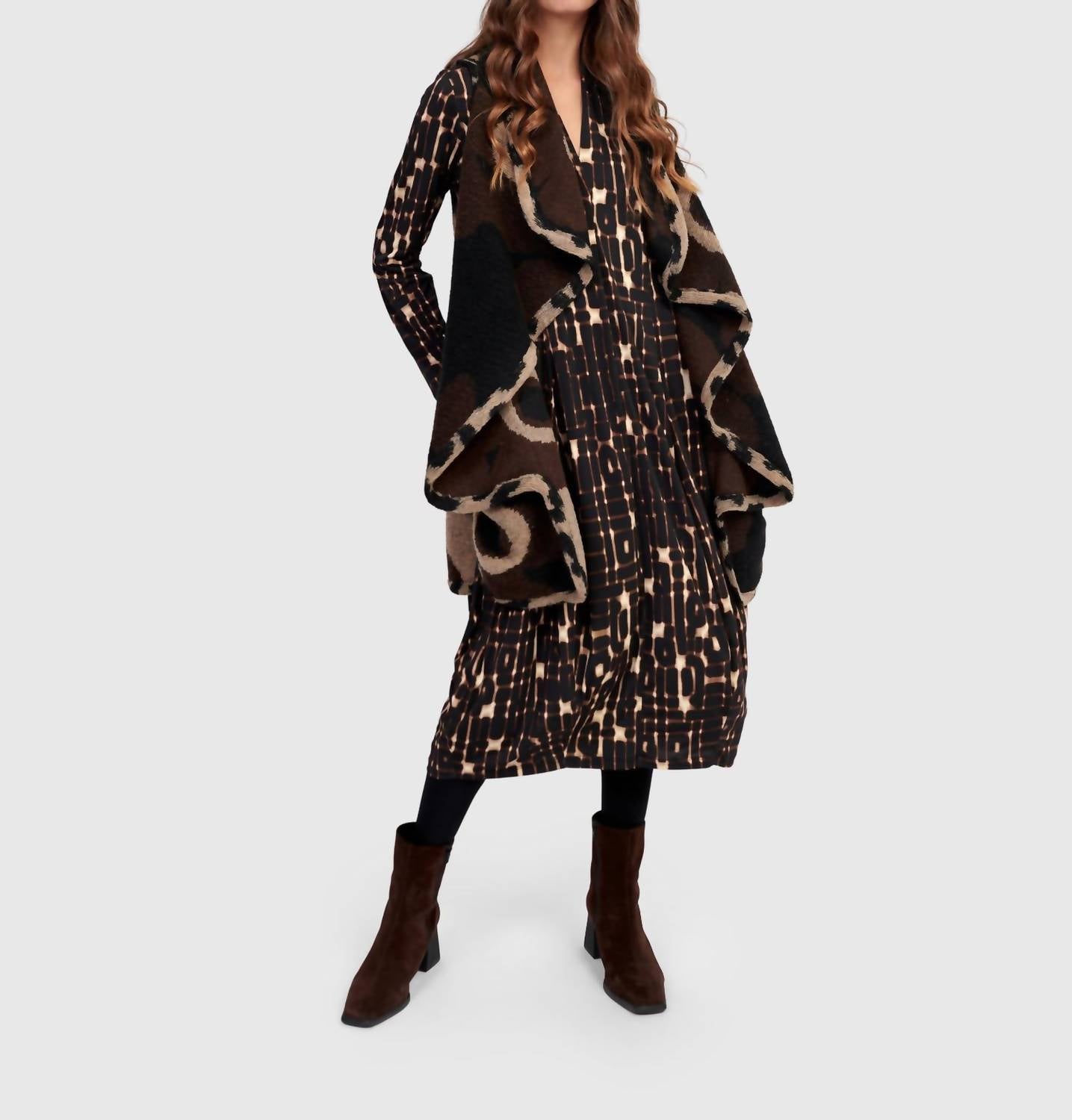 Alembika - Piped Cozy Draped Vest