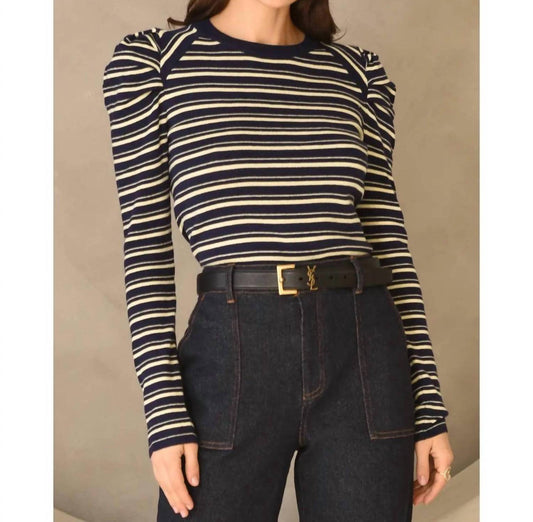 Greylin - Wally Stripe Knit Tee Top