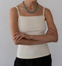 Donni. - Rib Satin Tank Top