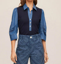 Fifteen Twenty - Women's Camden Contrast Henley Top