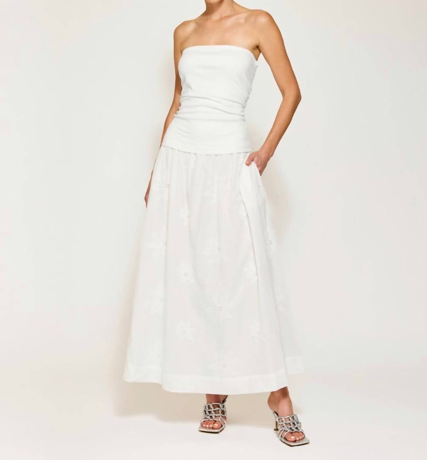 Line And Dot - Emberly Mix- Media Dress