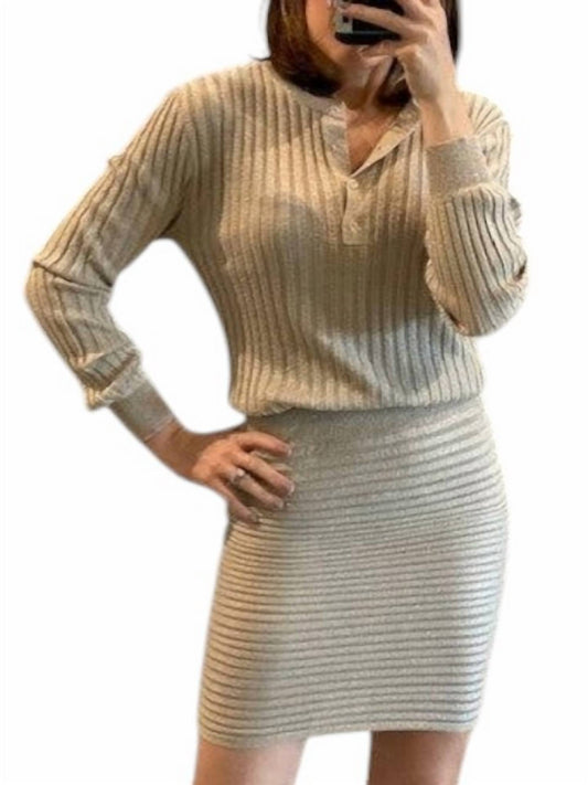 Chaser - Sweater Shimmer Dress