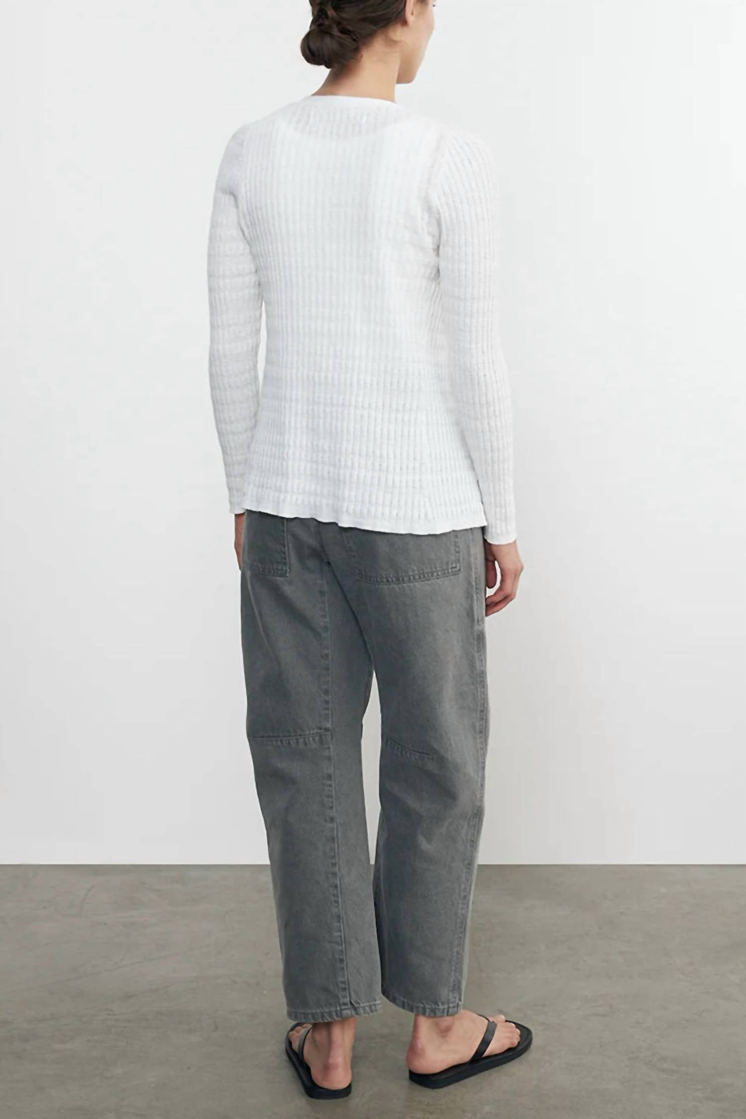 Enza Costa - Linen Cotton V-neck Cardigan