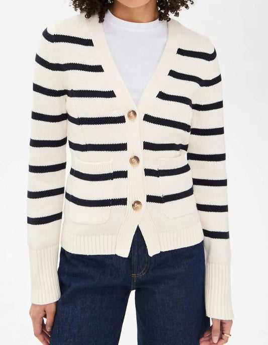 White + Warren - Cotton Waisted Pocket Cardigan