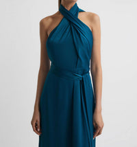 Reiss - Vida Satin Halter Neck Dress