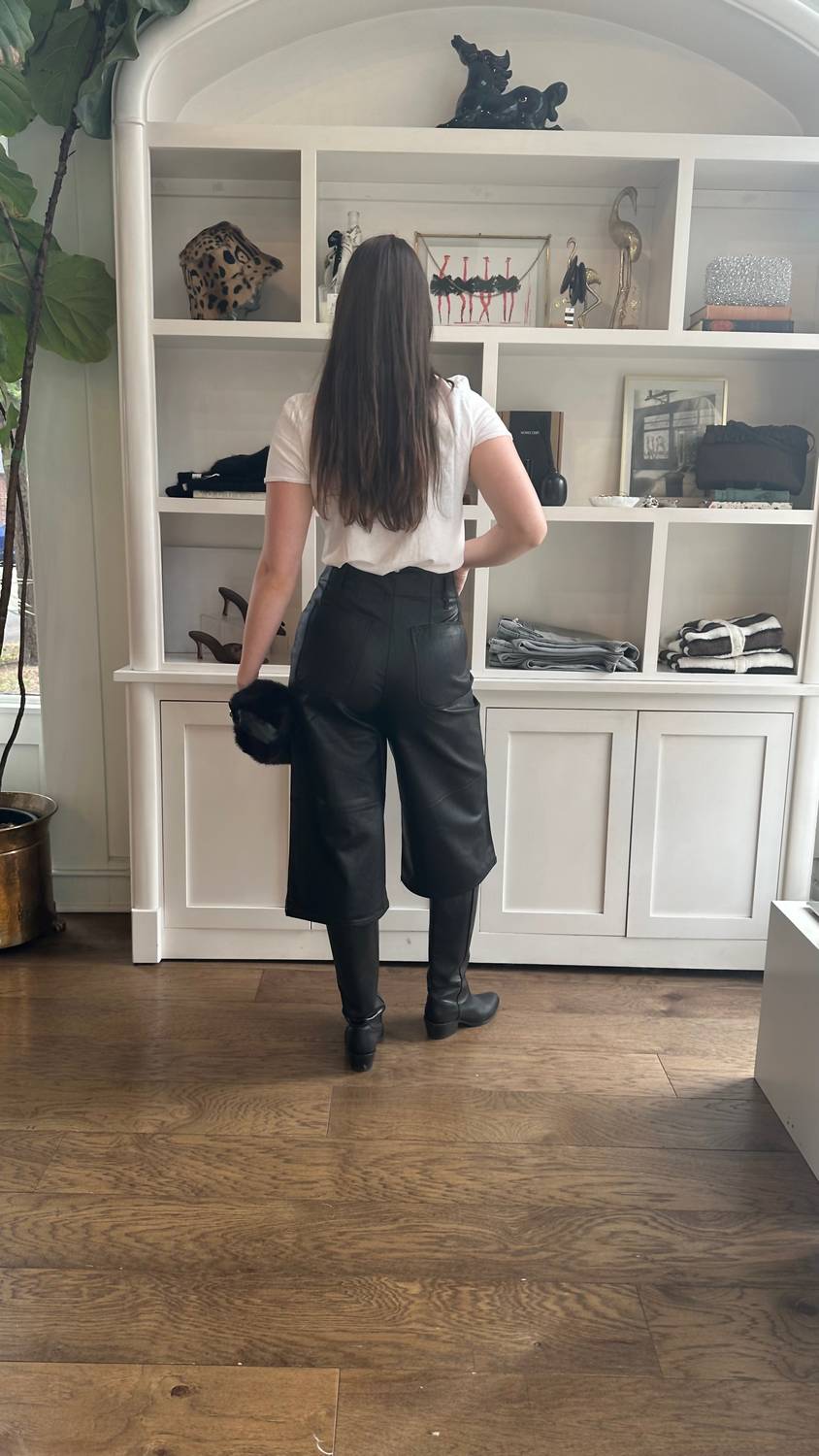 Berenice - Pulia Faux Leather Culotte