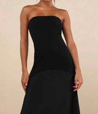Lulus Compelling Style Strapless A-line Maxi Dress in black - women's dress - view 4
