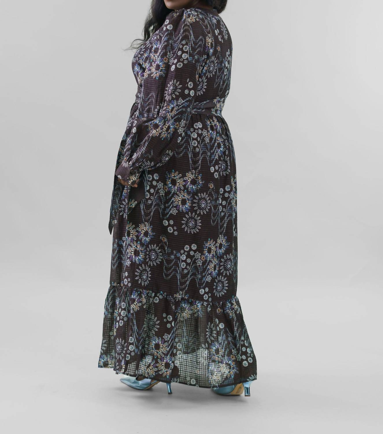 Marie Oliver - Hannon Long Sleeve Maxi Dress - Plus