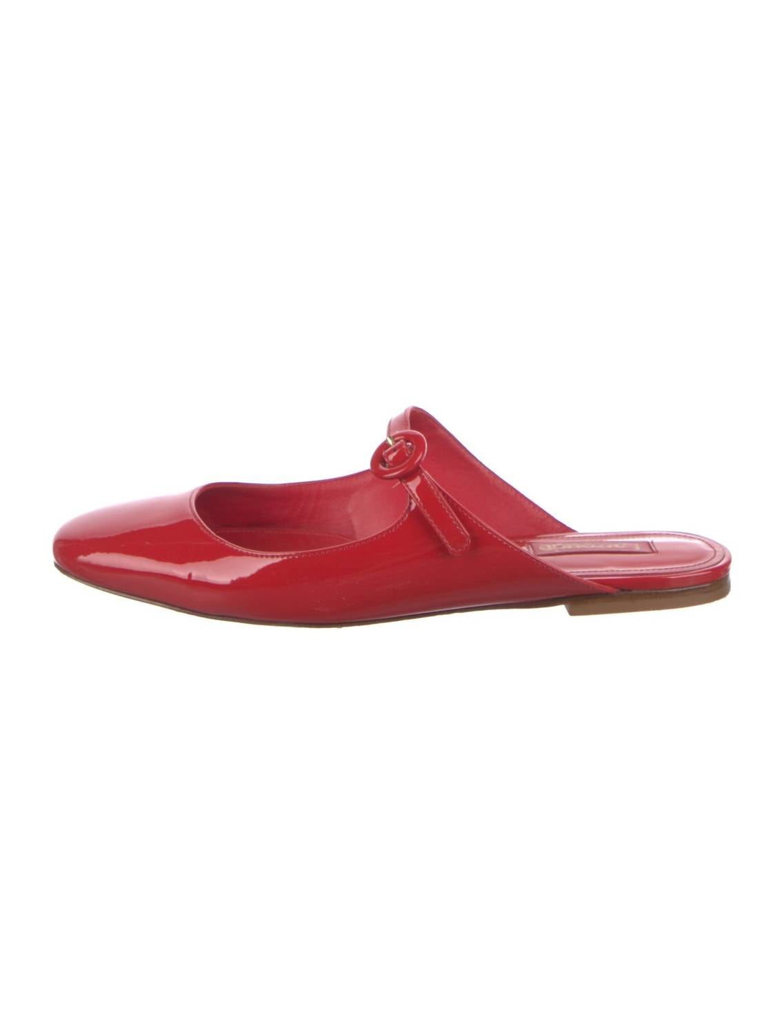 Larroude - Women's Blair Patent Leather Mule Flats
