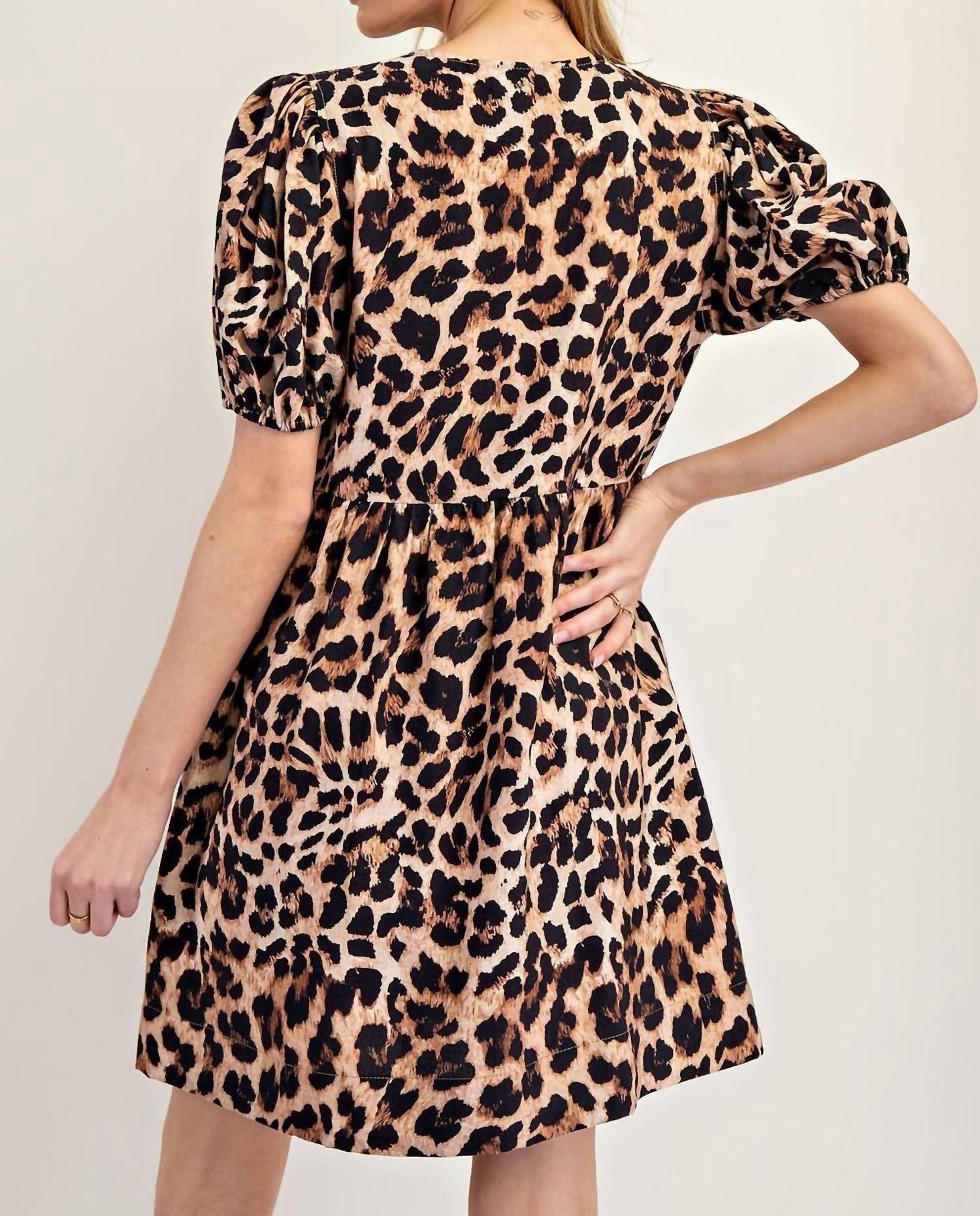 Ee:Some - Ribbon Tie Front Mini Dress