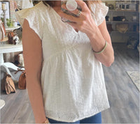 Supreme Fashion - V Neck Solid Sleeveless Loose Top