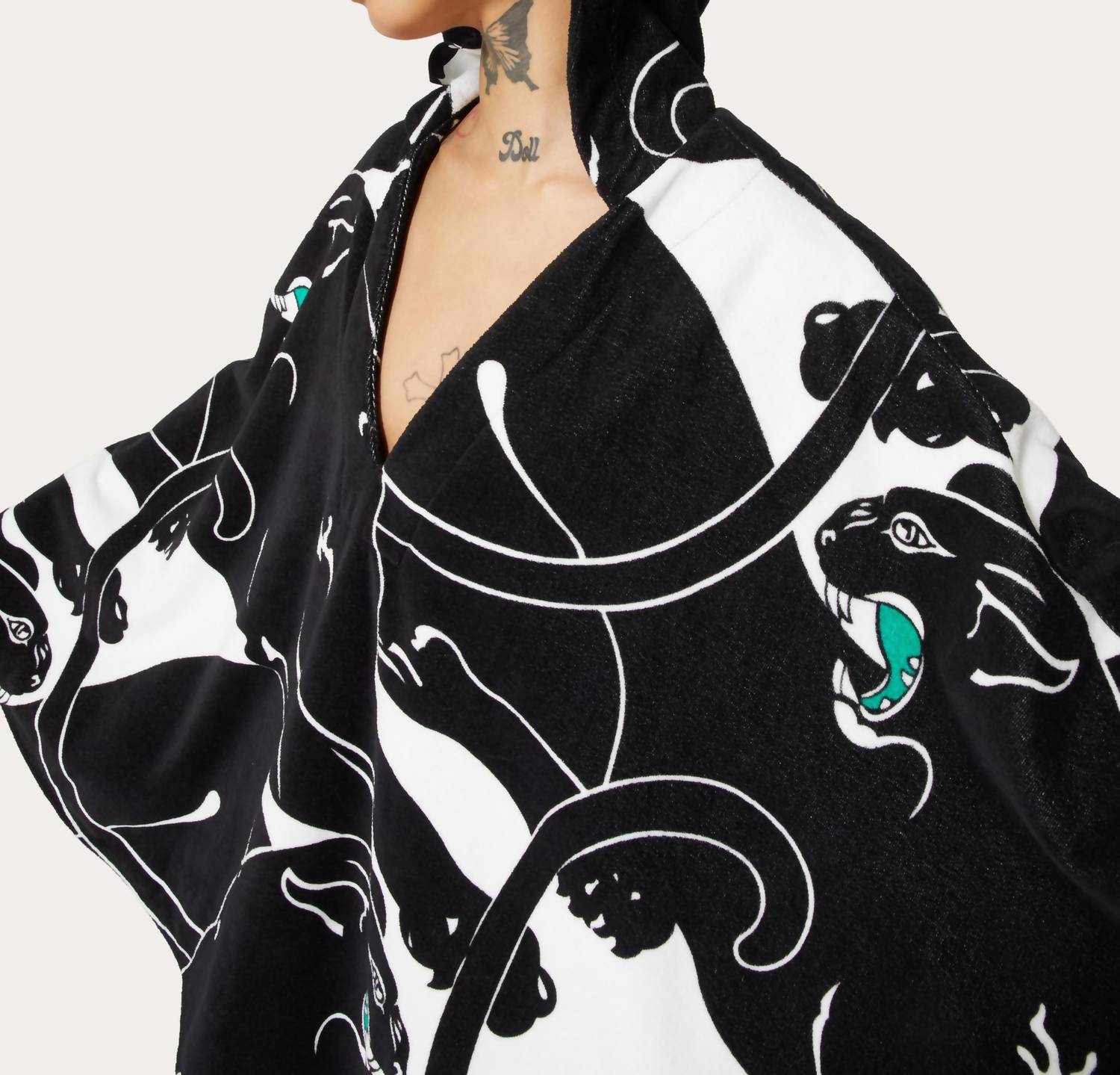 Valentino - Women's Panther Terry Cotton Cape