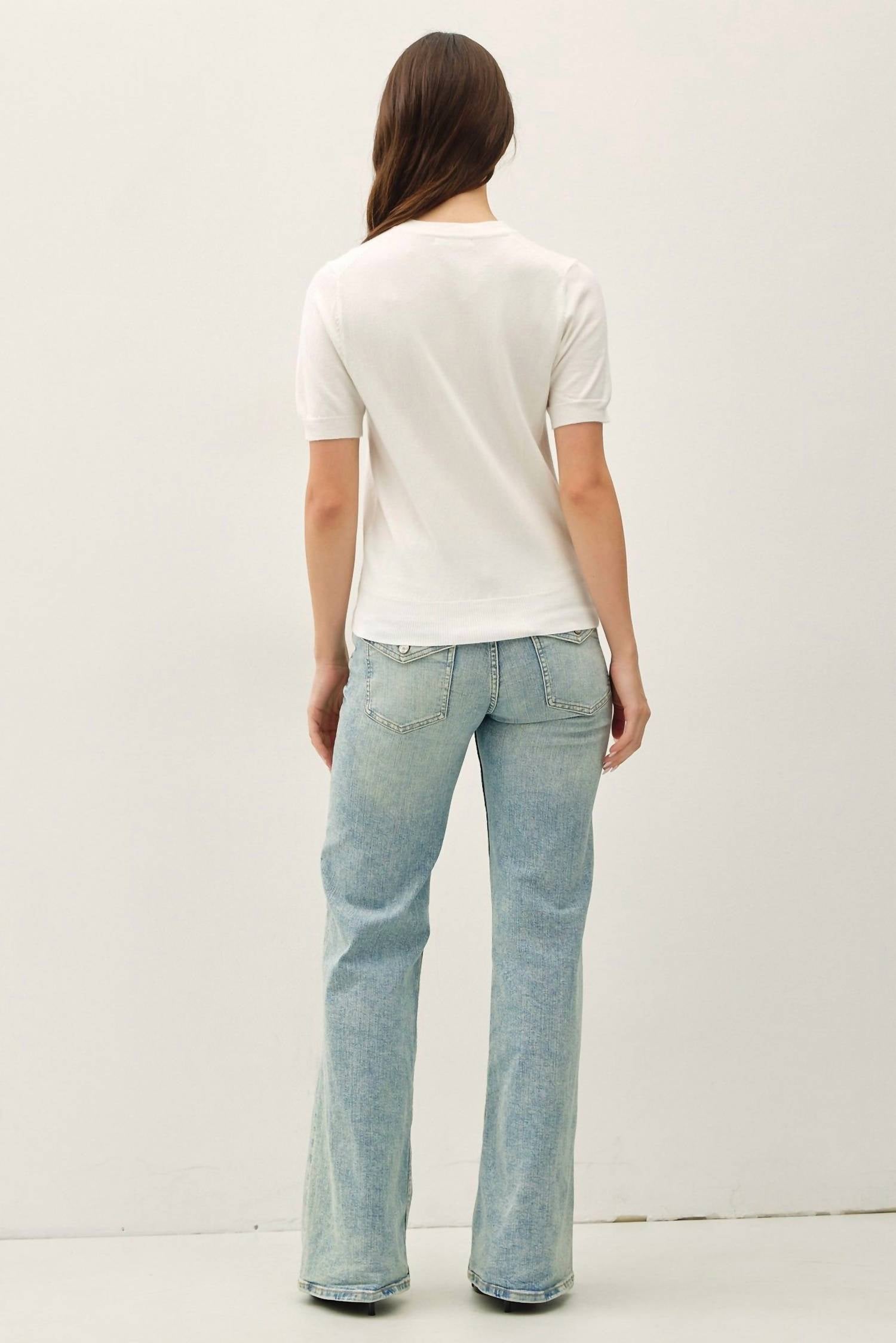 Be Cool - Essential Short Sleeve Sweater Top