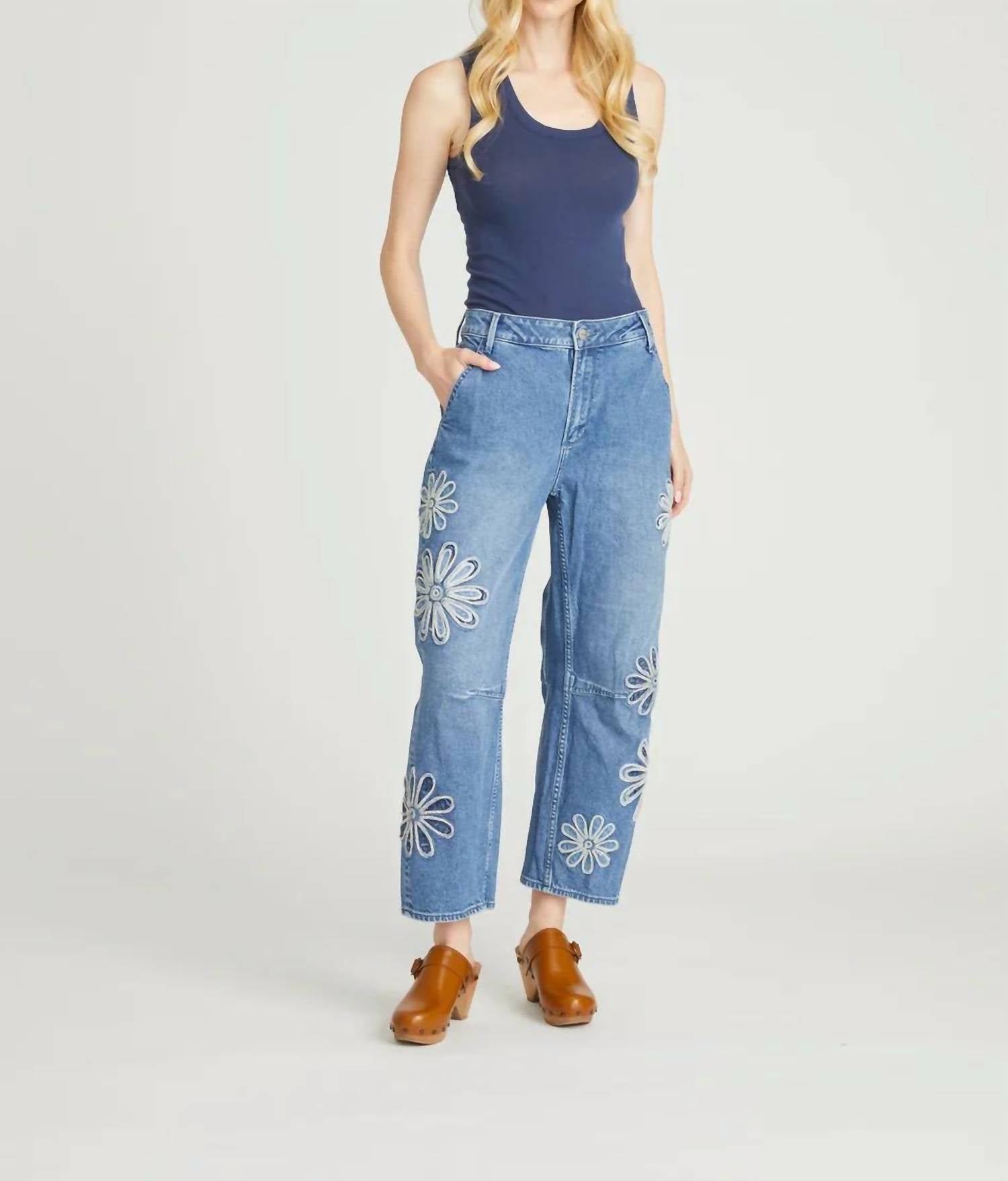 Driftwood - Barbie Barrel X Daisy Patchwork Jeans