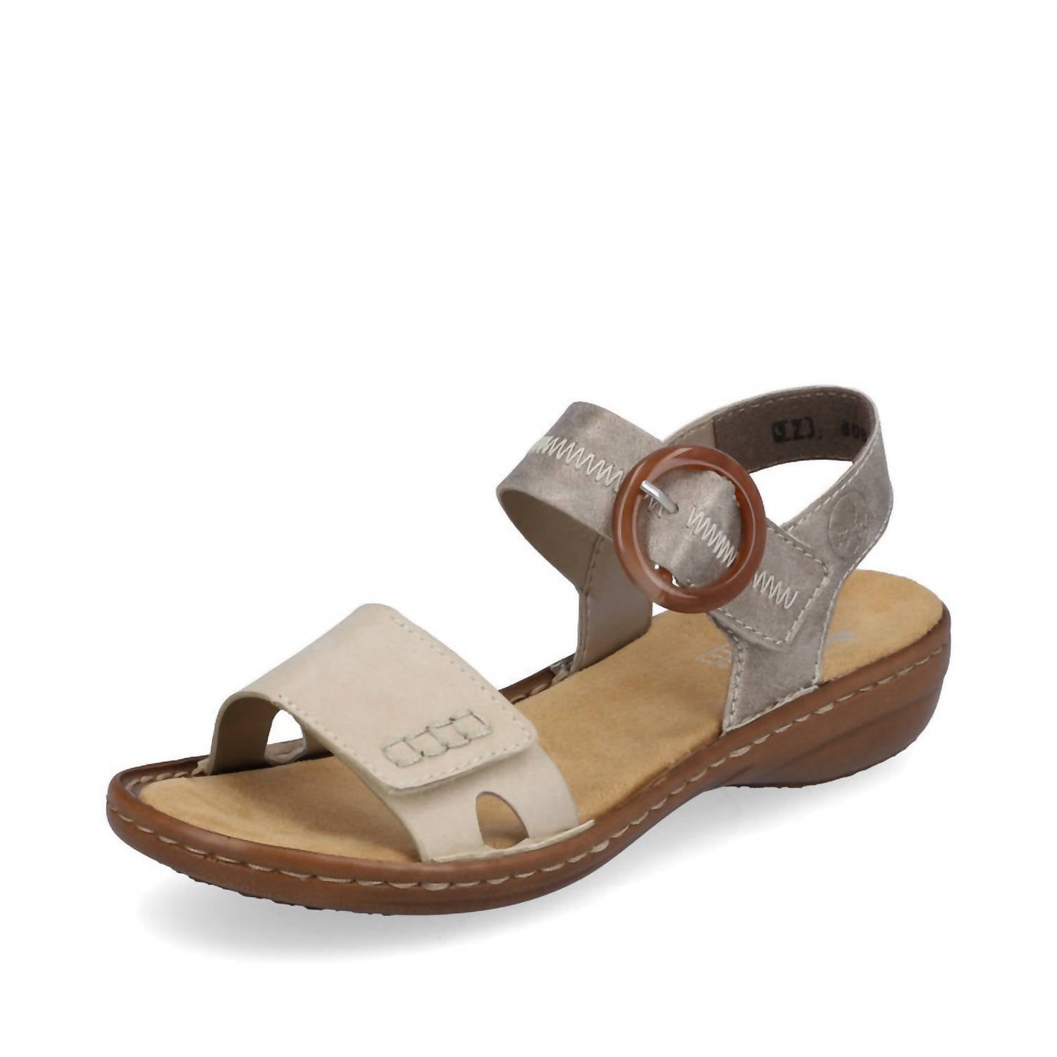RIEKER Women's Regina 23 Sandal in beige - women's sandal