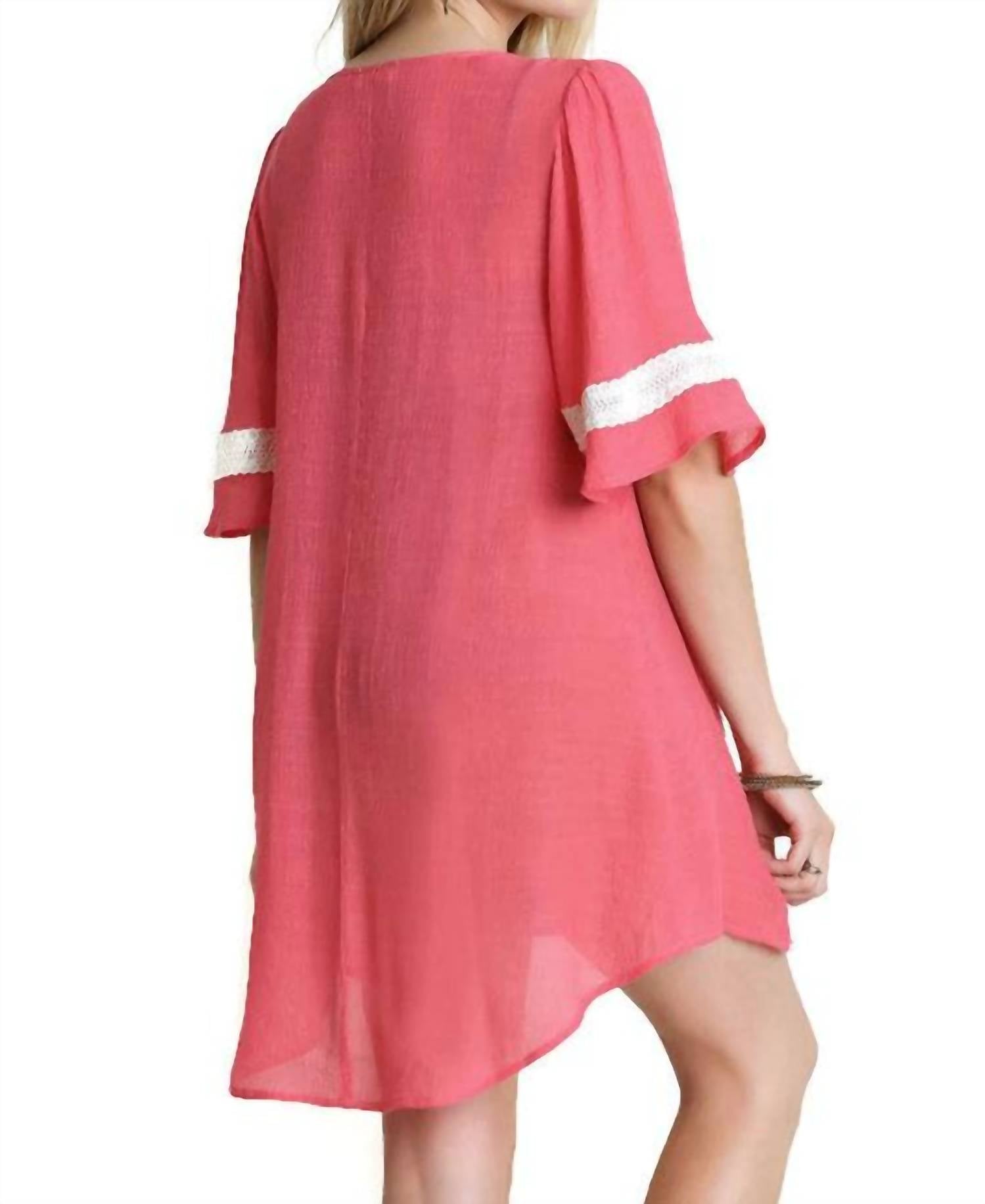 Umgee - Bohemian Lace Short Dress