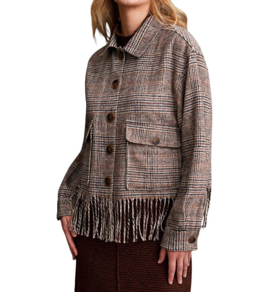 Tribal - Crop Fringe Shacket