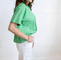 Ichi - Collar Short Sleeves Blouse