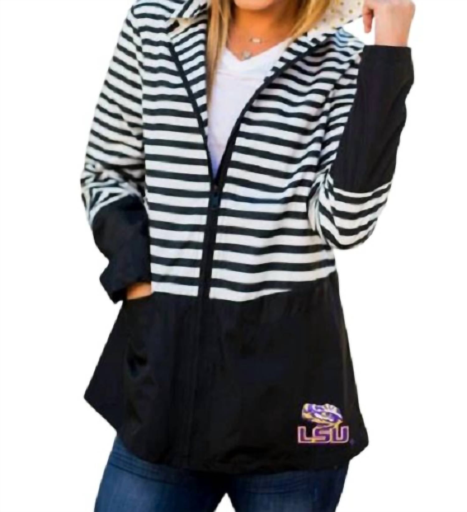 Gameday Couture - LSU On the Move Striped Jacket