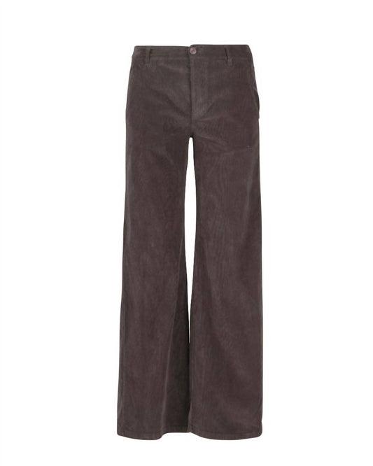 Astrid - Corduroy Zip Front Pant