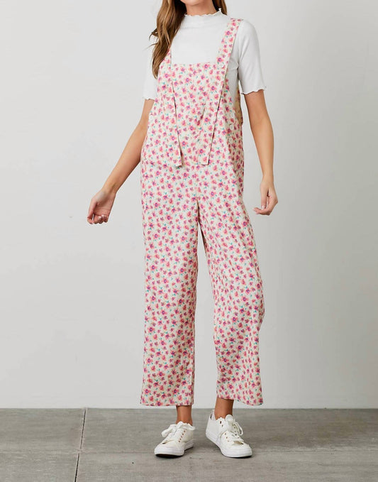 Polagram - Corduroy Cutie Floral Overalls