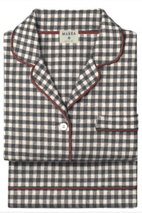 Marea - Gingham Flannel Pajama Set