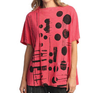 Jess & Jane - Veronica Mineral Washed Mock Neck Cotton Top