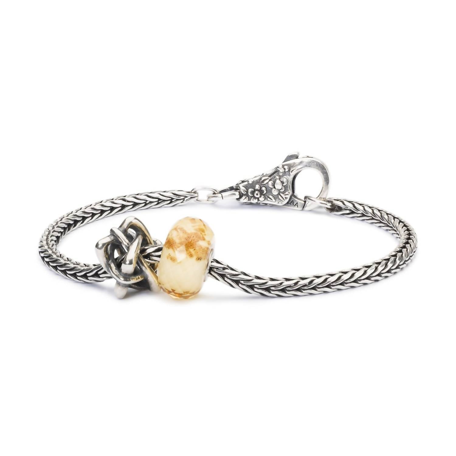 Trollbeads Women's Bracelet Lace Clasp Lock in silver - women's jewelry - alternate view
