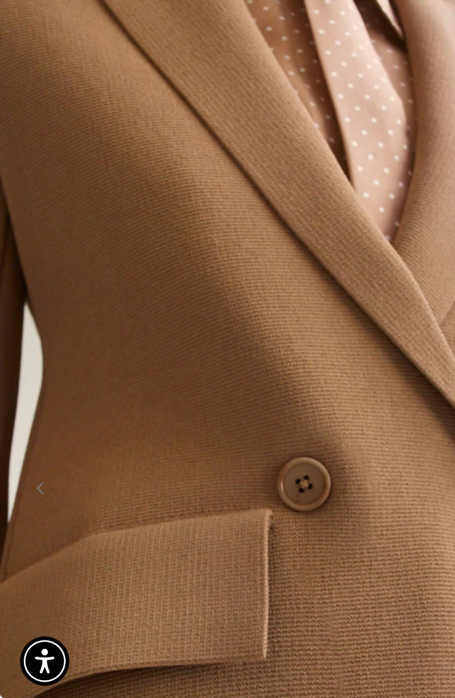 Scanlan Theodore Crepe Knit Tailored Jacket in camel - women's jacket - alternate view