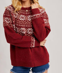 Bluivy - Holiday Faire Isle Knit Sweater