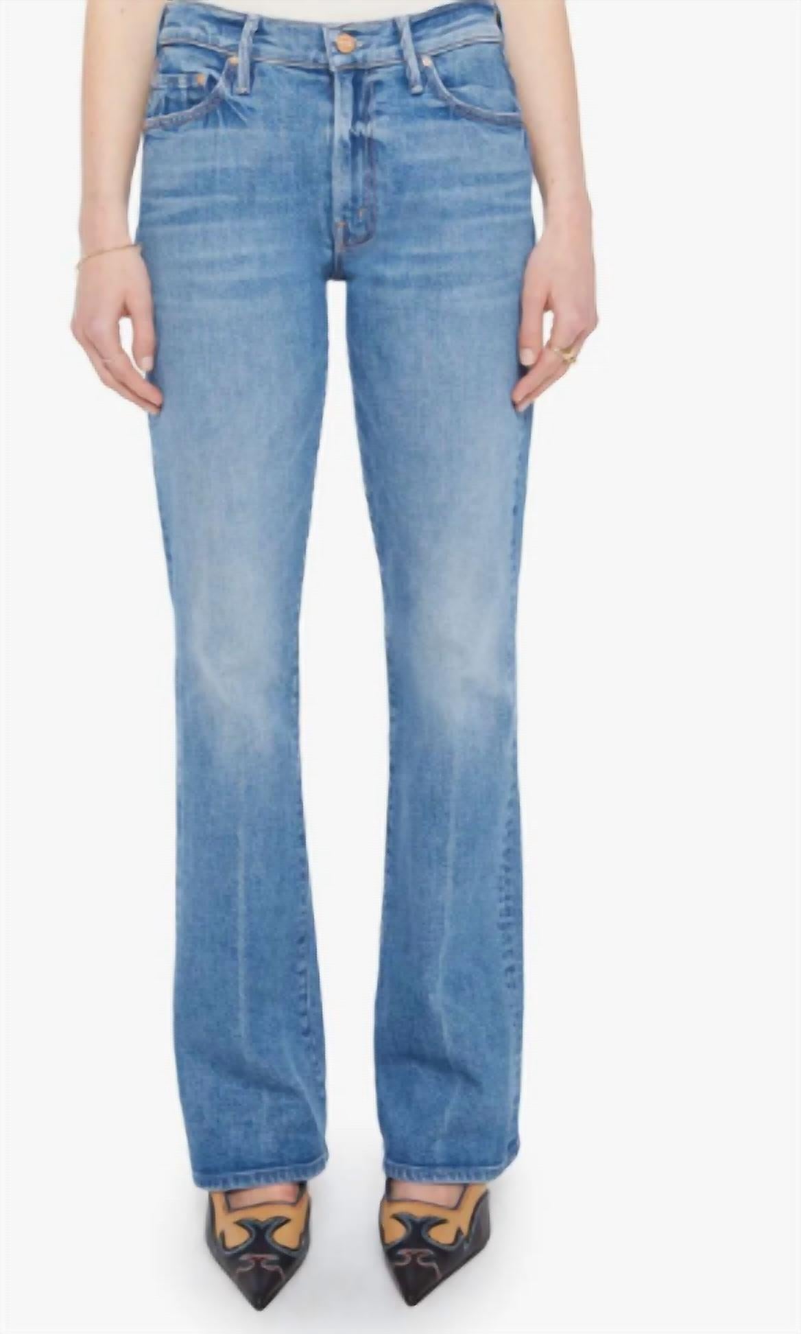 Mother The Outsider Sneak Denim in hokey pokey - women's jeans