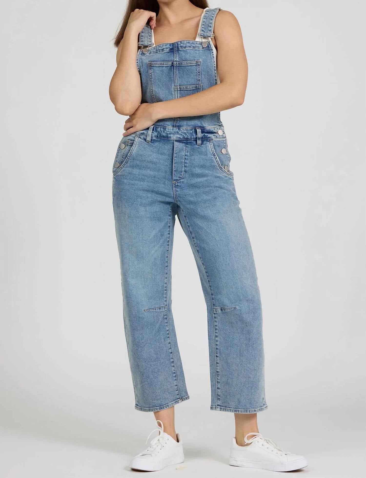 Dear John Denim - Lasso Barrel Leg Overalls