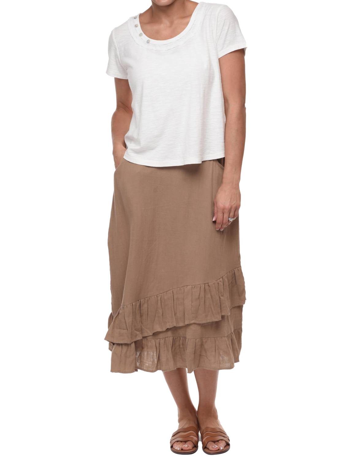 Tulip Clothing - Erika Flat Front Skirt