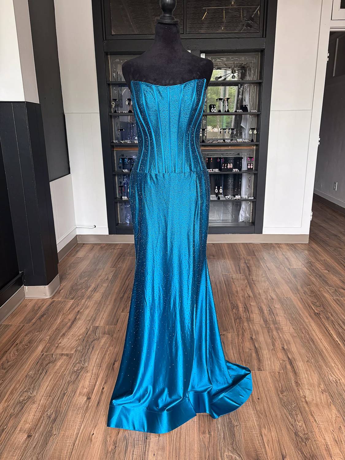 Sherri Hill - Women's Fitted Hot Fix Dress