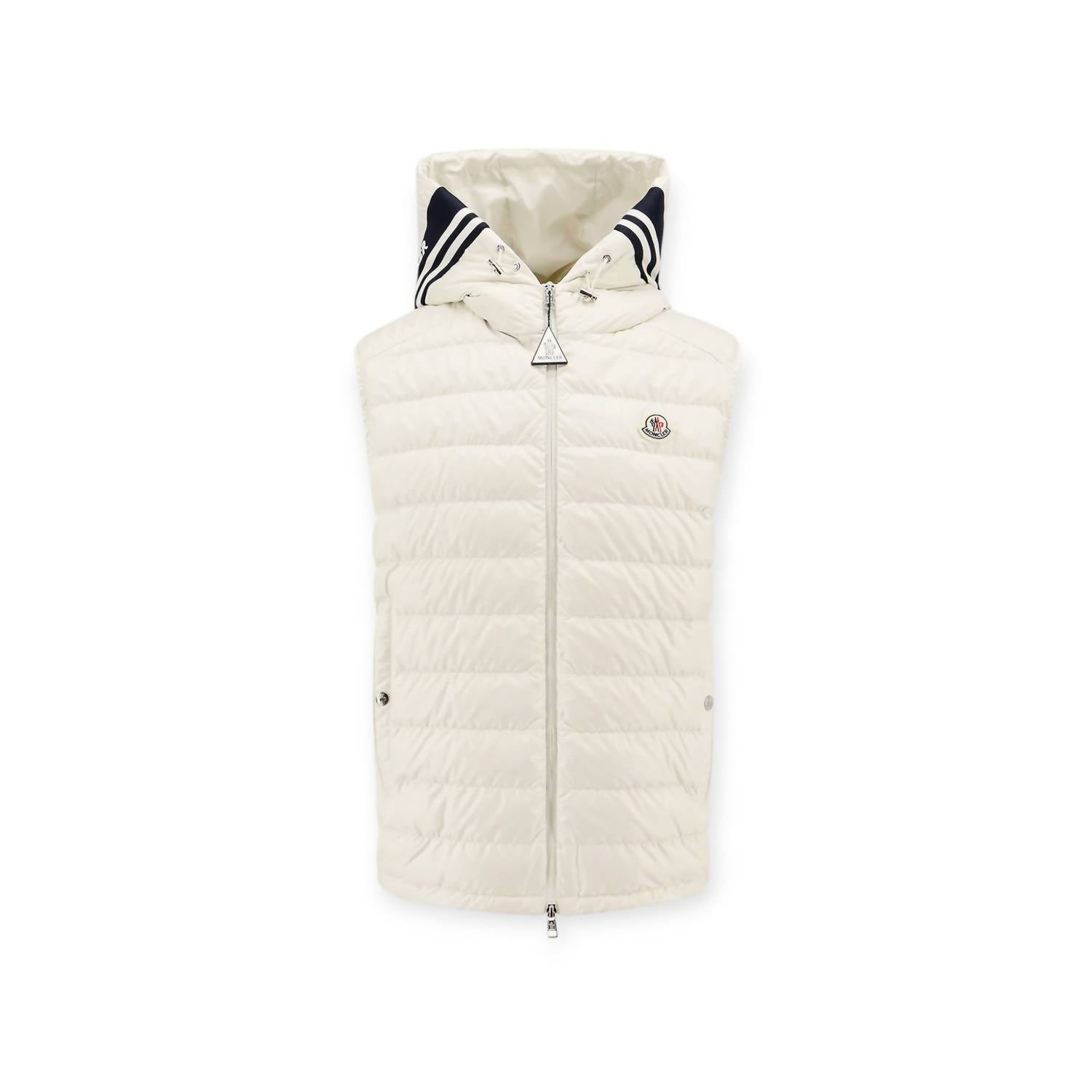 Moncler Down Vest in white - men's jacket - alternate view