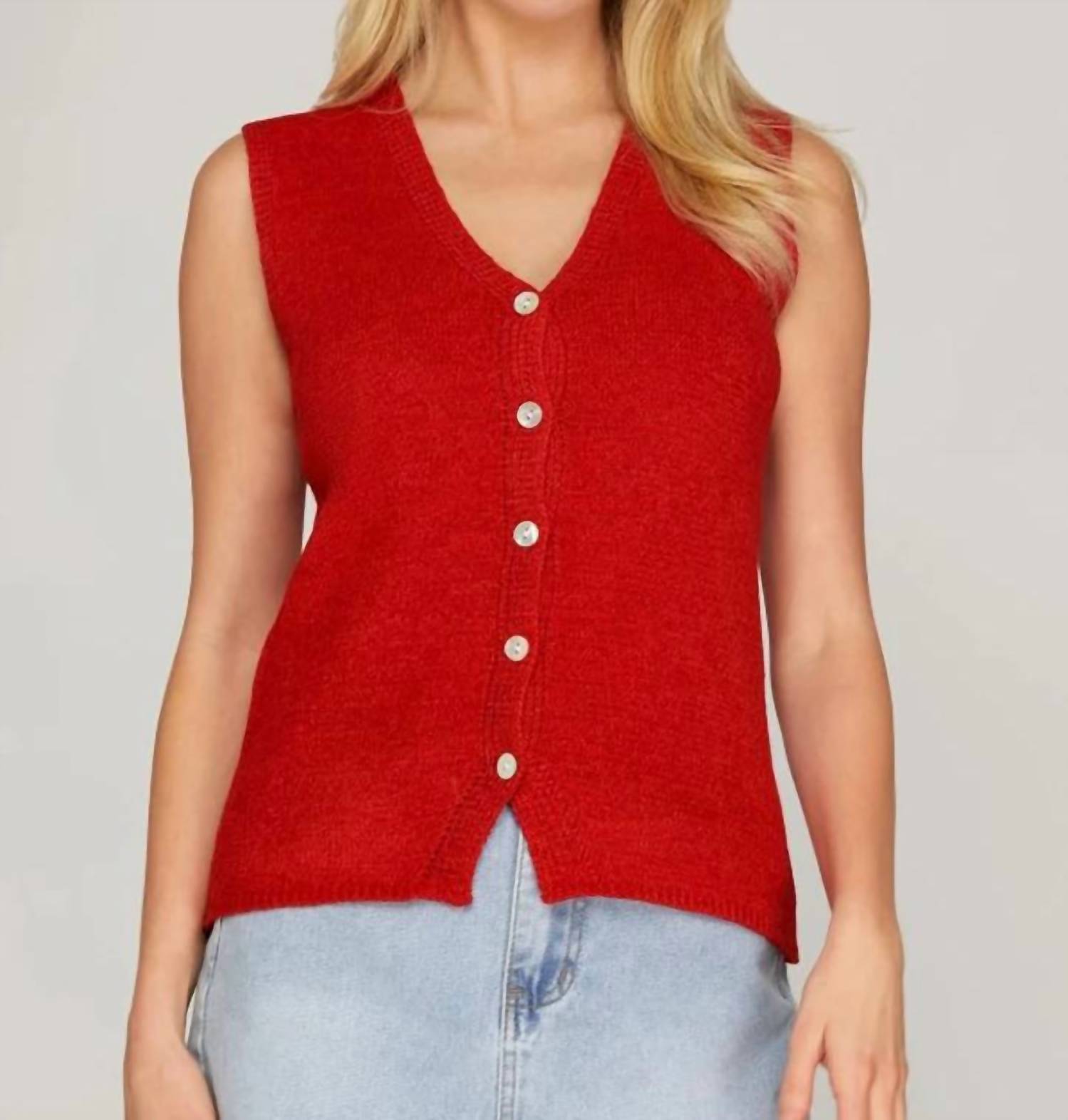 She + Sky - Briella Button Down Vest